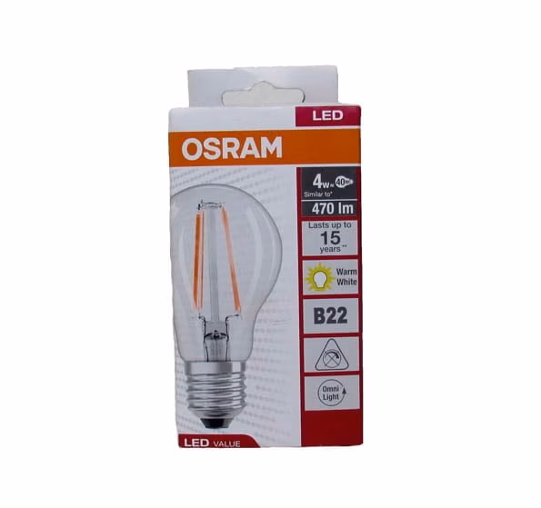 Osram Led Bulb Filament 4w B22d 470im