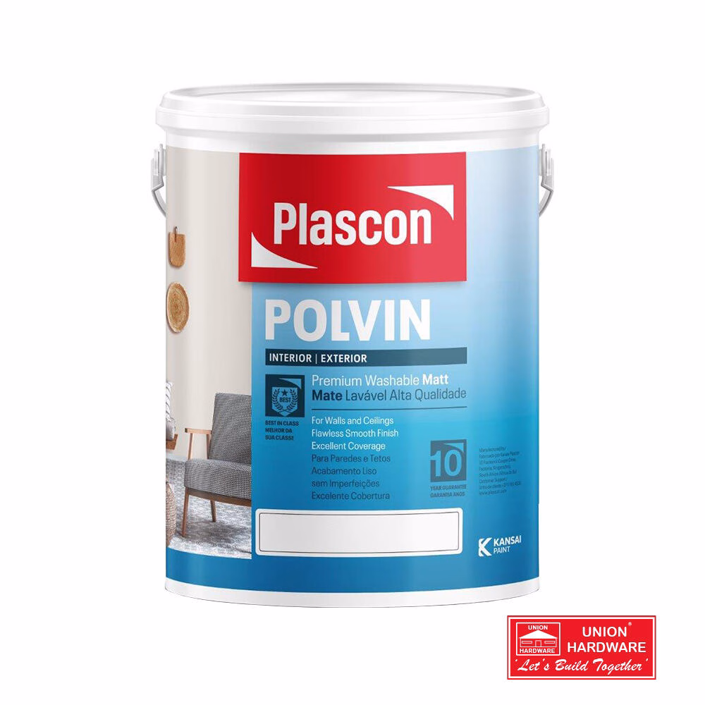 PLASCON POLVIN SUPER ACRYLIC WHITE 5L