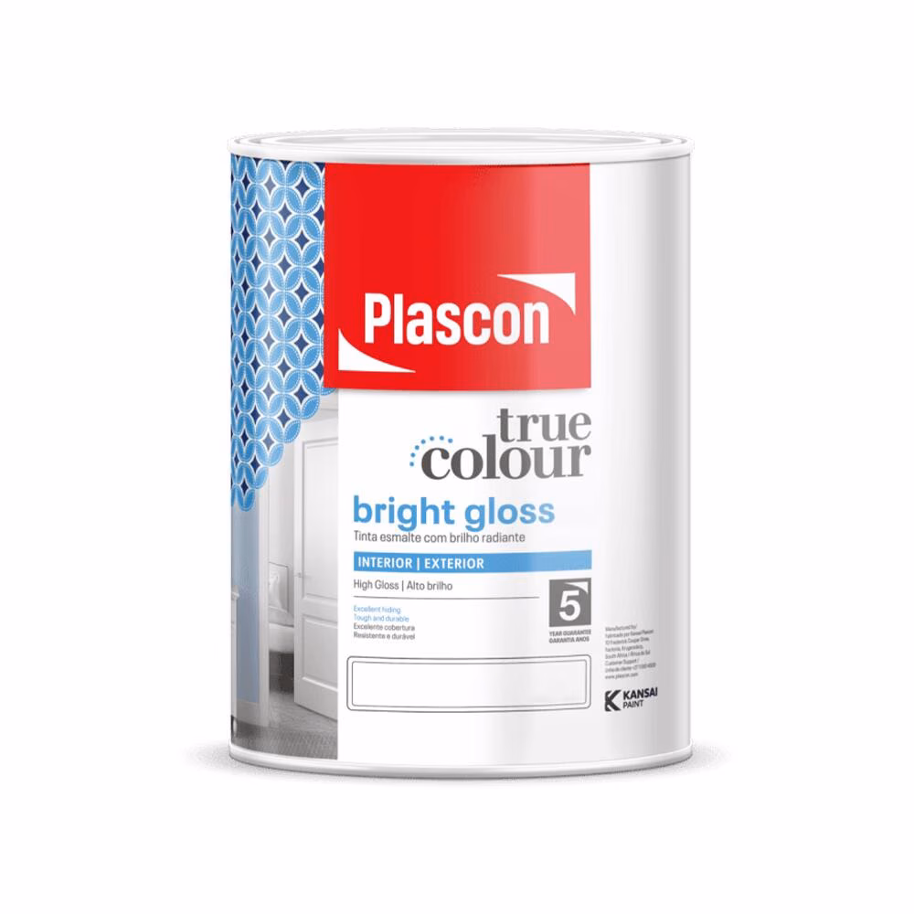 Plascon True Colour Bright Gloss White 5l