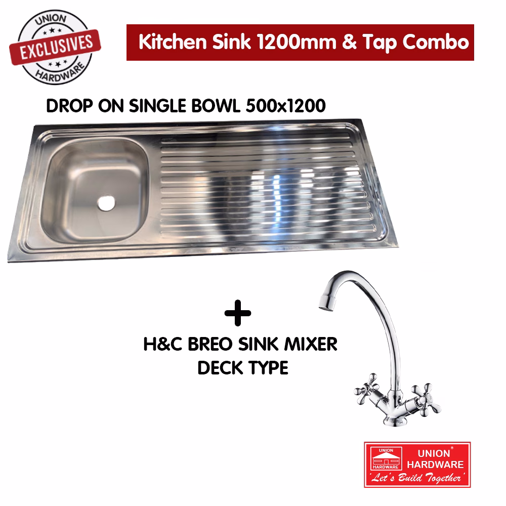 PROMO KITCHEN SINK 1200MM AND TAP PROMO