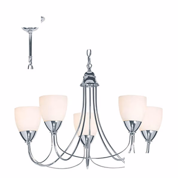 Radiant Chandelier 230v- Tulip 5 Light L