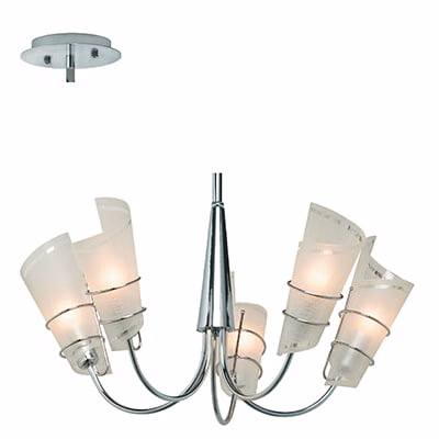 RADIANT JH103 CW CHANDELIER 230V SCROLL