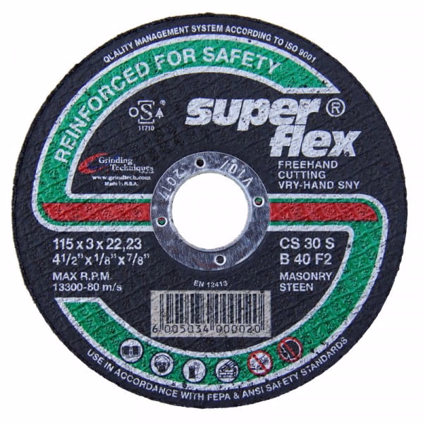 SUPERFLEX 115MM CUTTING DISC MASONRY