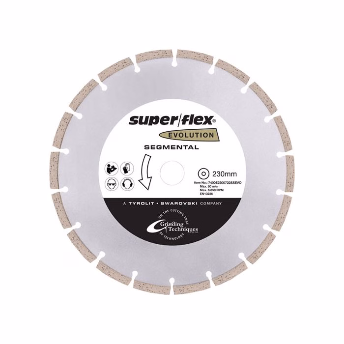 SUPERFLEX 230MM DIAMOND SAW BLADE CUTTING