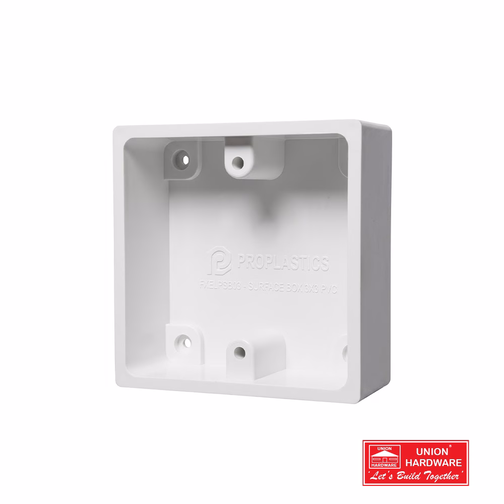 SURFACE BOX 3X3 PVC