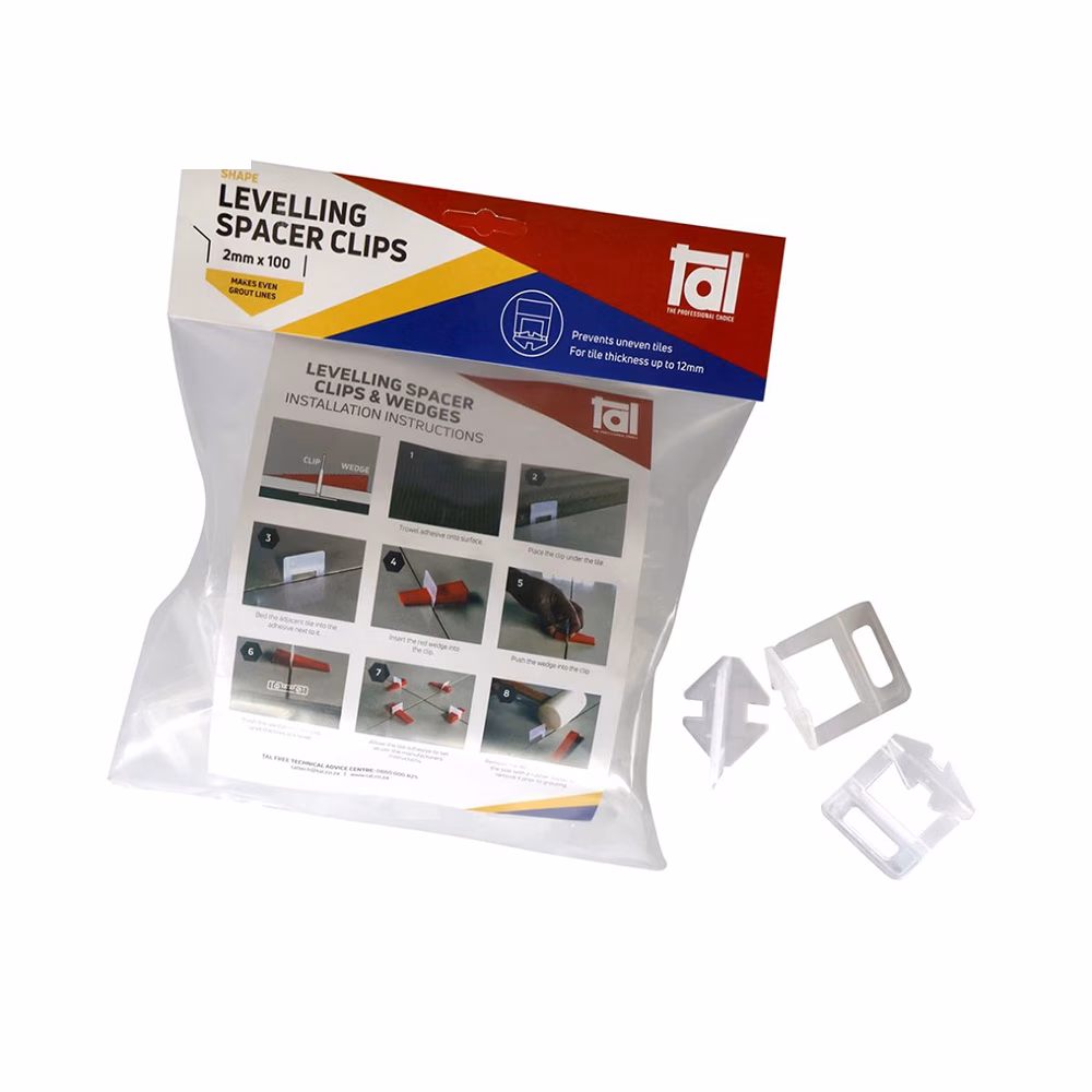 Tal Spacer Clips 2mm (100 Per Bag)