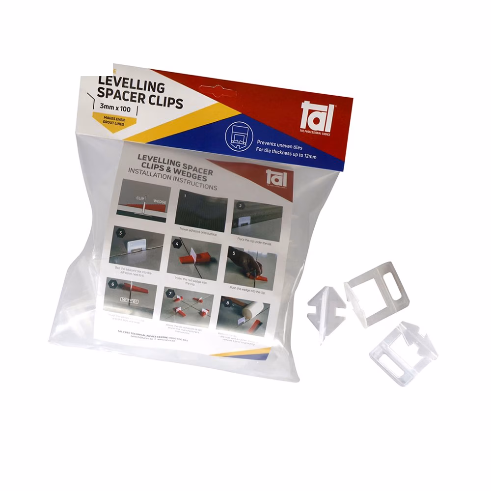 Tal Spacer Clips 3mm (100 Per Bag)