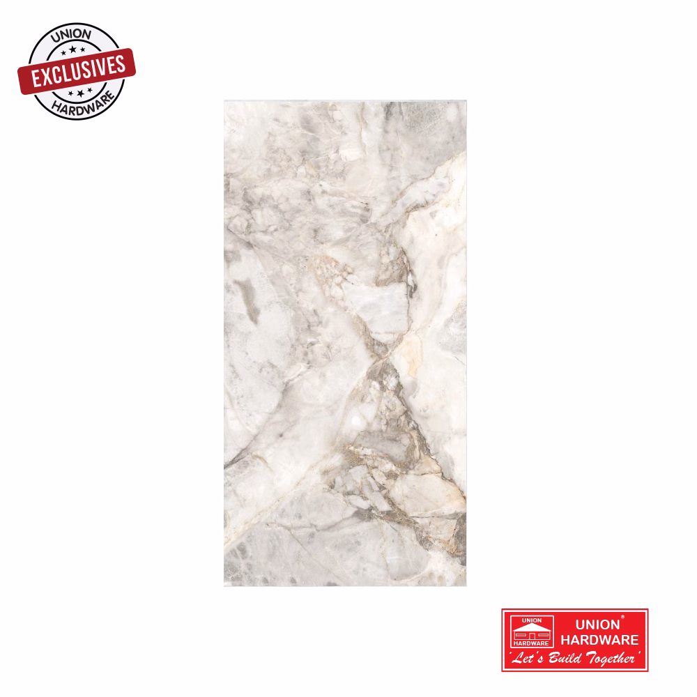 TILE BARDIGO WHITE MATT 600X1200MM 1.44MM2 A GRADE