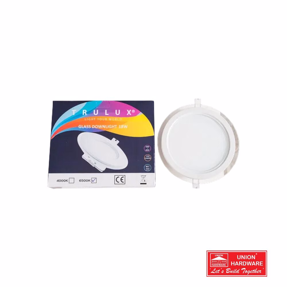TRULUX GLASS DOWNLIGHTS 18W 4000K 200MM