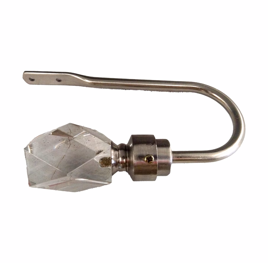 UNION CURTAIN HOLDBACK + CRYSTAL SILVER