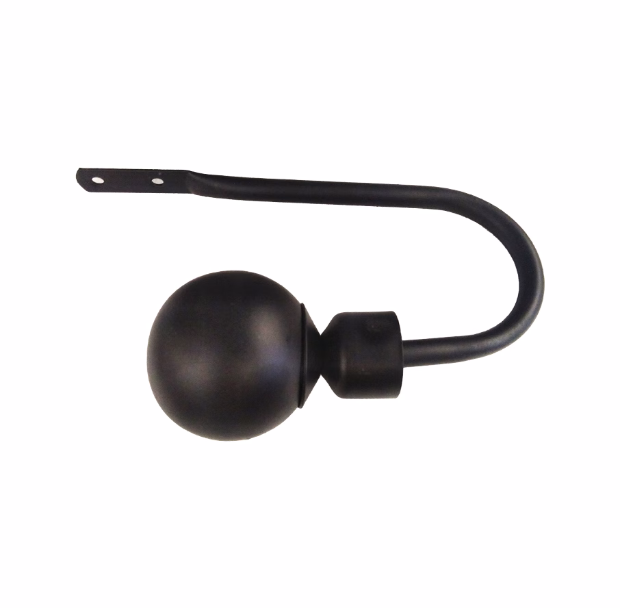 UNION CURTAIN HOLDBACK + DOME MATT BLACK