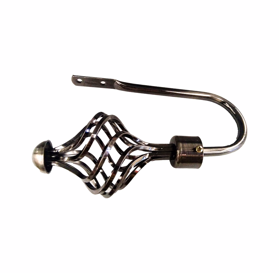 UNION CURTAIN HOLDBACK + SPIRAL BLACK