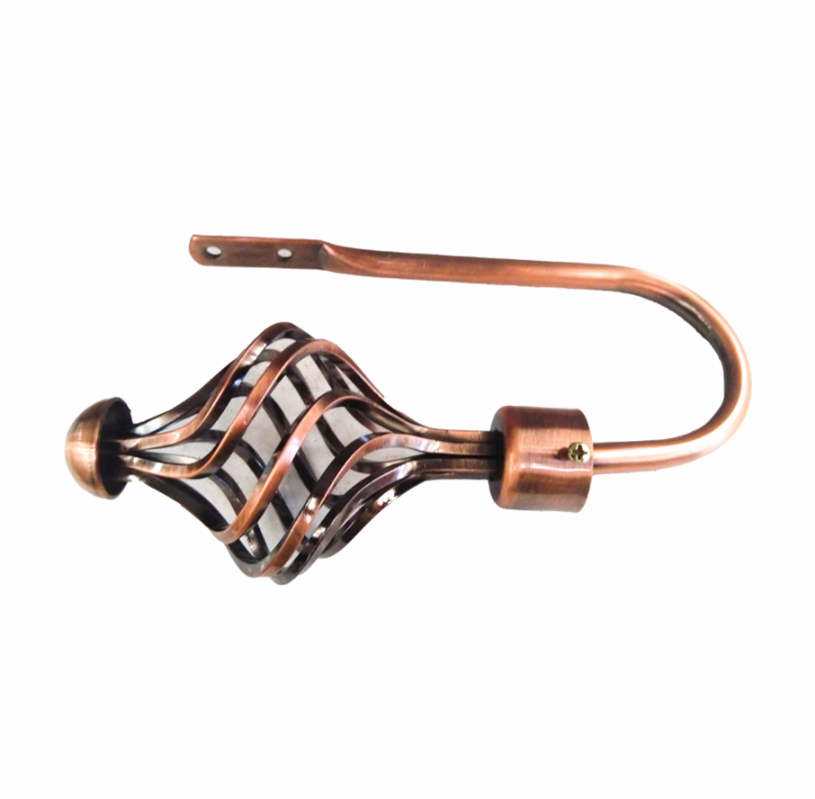 UNION CURTAIN HOLDBACK + SPIRAL BRONZE