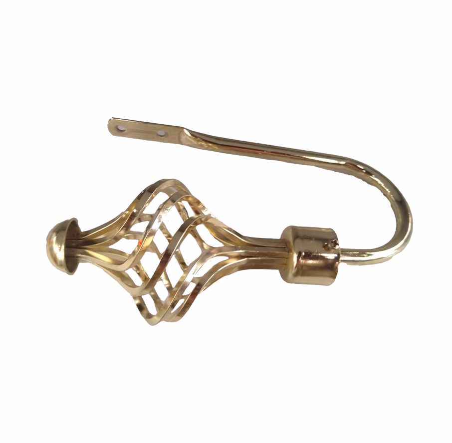 Union Curtain Holdback + Spiral Gold