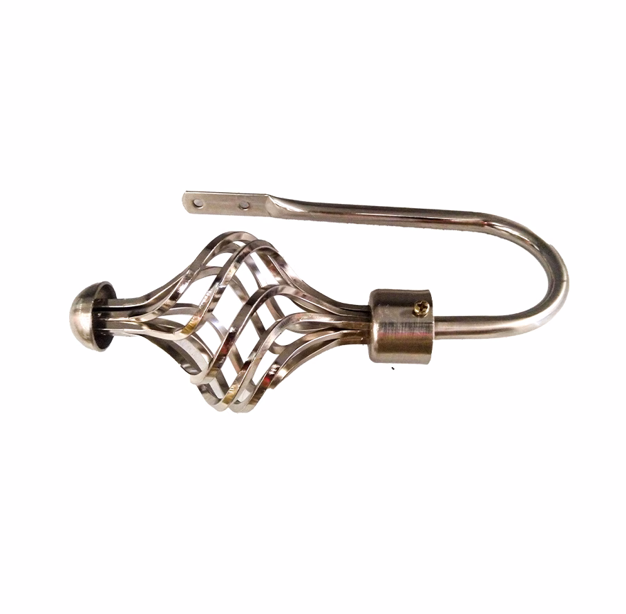 UNION CURTAIN HOLDBACK + SPIRAL SILVER