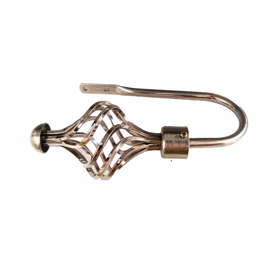 Union Curtain Holdback + Spiral Silver