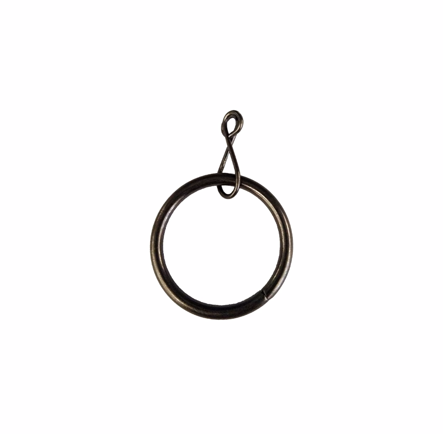 UNION CURTAIN RING BLACK 28MM