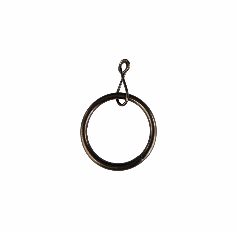 Union Curtain Ring Black 28mm