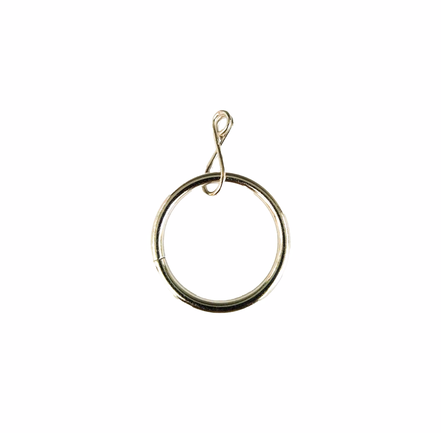 UNION CURTAIN RING SILVER 28MM