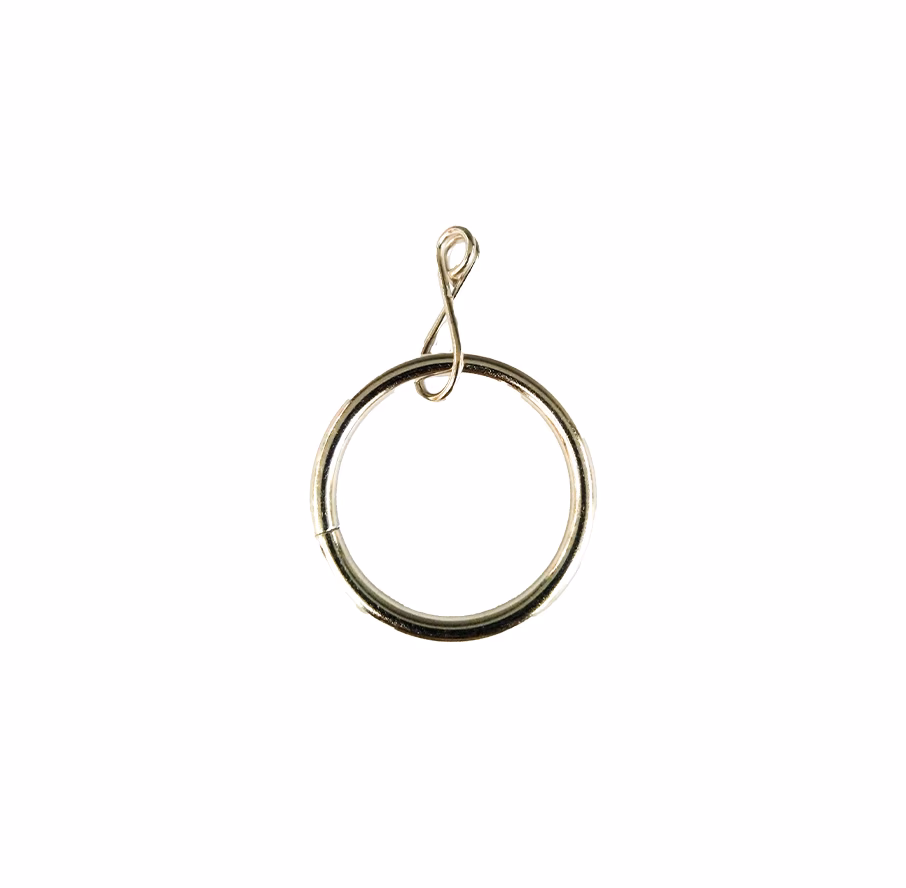 Union Curtain Ring Silver 28mm