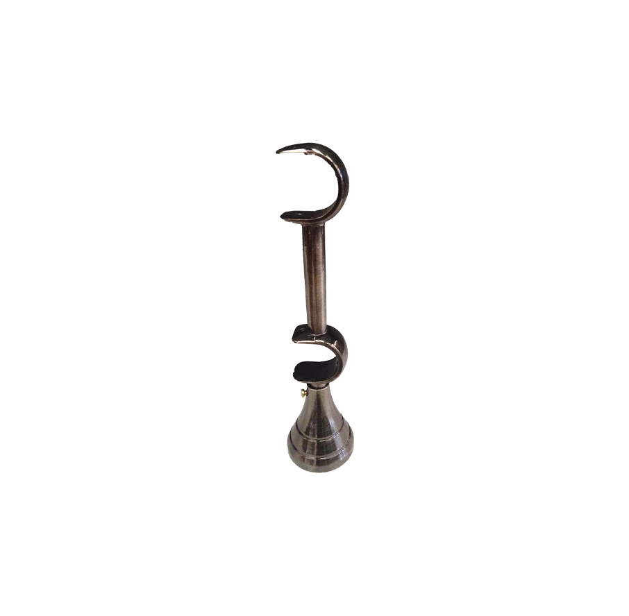 UNION CURTAIN ROD DOUBLE BRACKET BLACK