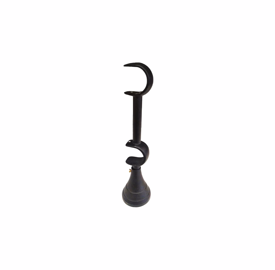 Union Curtain Rod Double Bracket Matt Bl