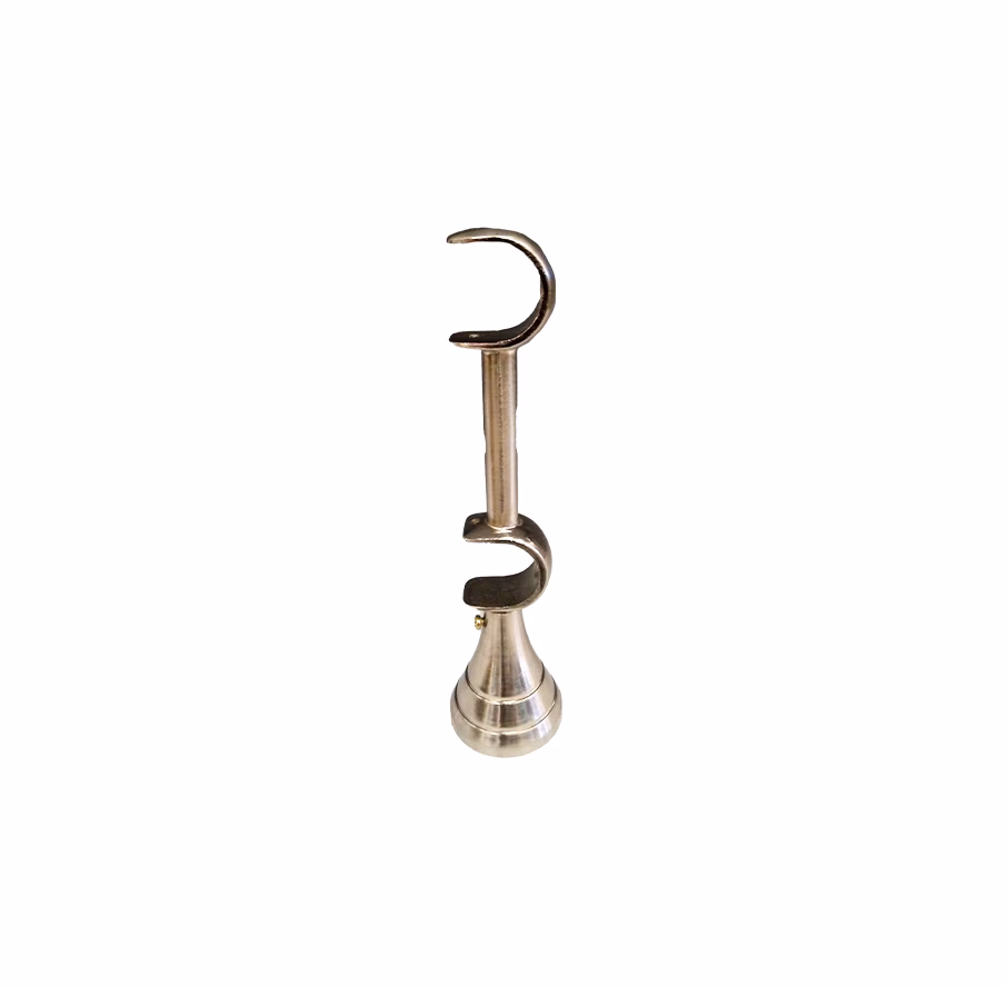 Union Curtain Rod Double Bracket Silver
