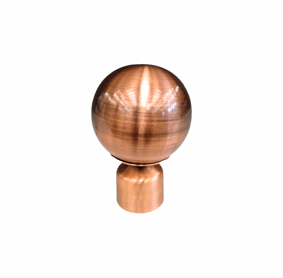 Union Curtain Rod Finial Dome Bronze