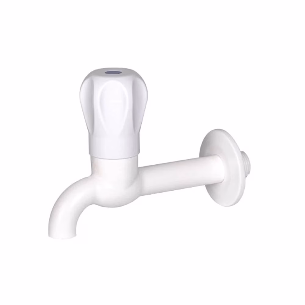 Unitwist Proclose 15mm Bib Tap Long White