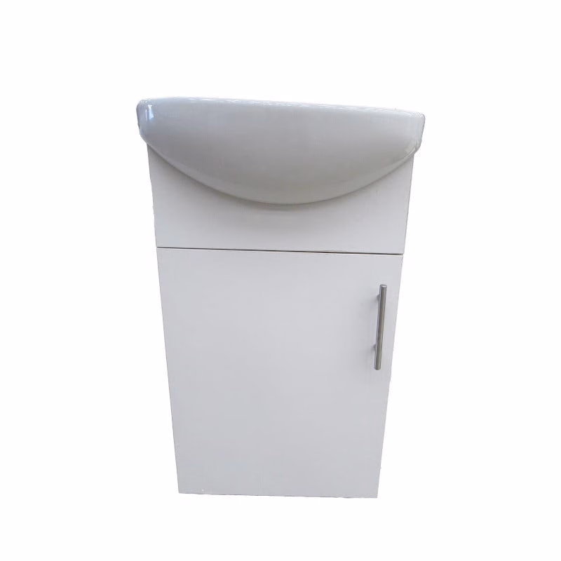 VANITY BASIN CI WHITE 460MM 1 DOOR