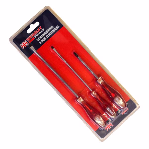 WEMBLY S.DRIVER 3 PCE ELECTRICAL B.TIP