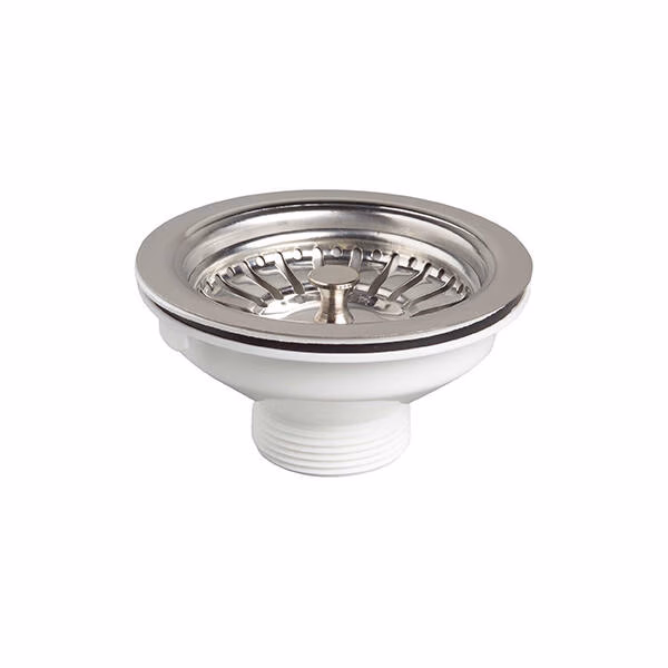 Wirquin Basket Sink Waste 90mm Stainless