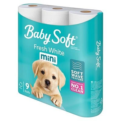 Babysoft T Roll 2Ply Wht 9S