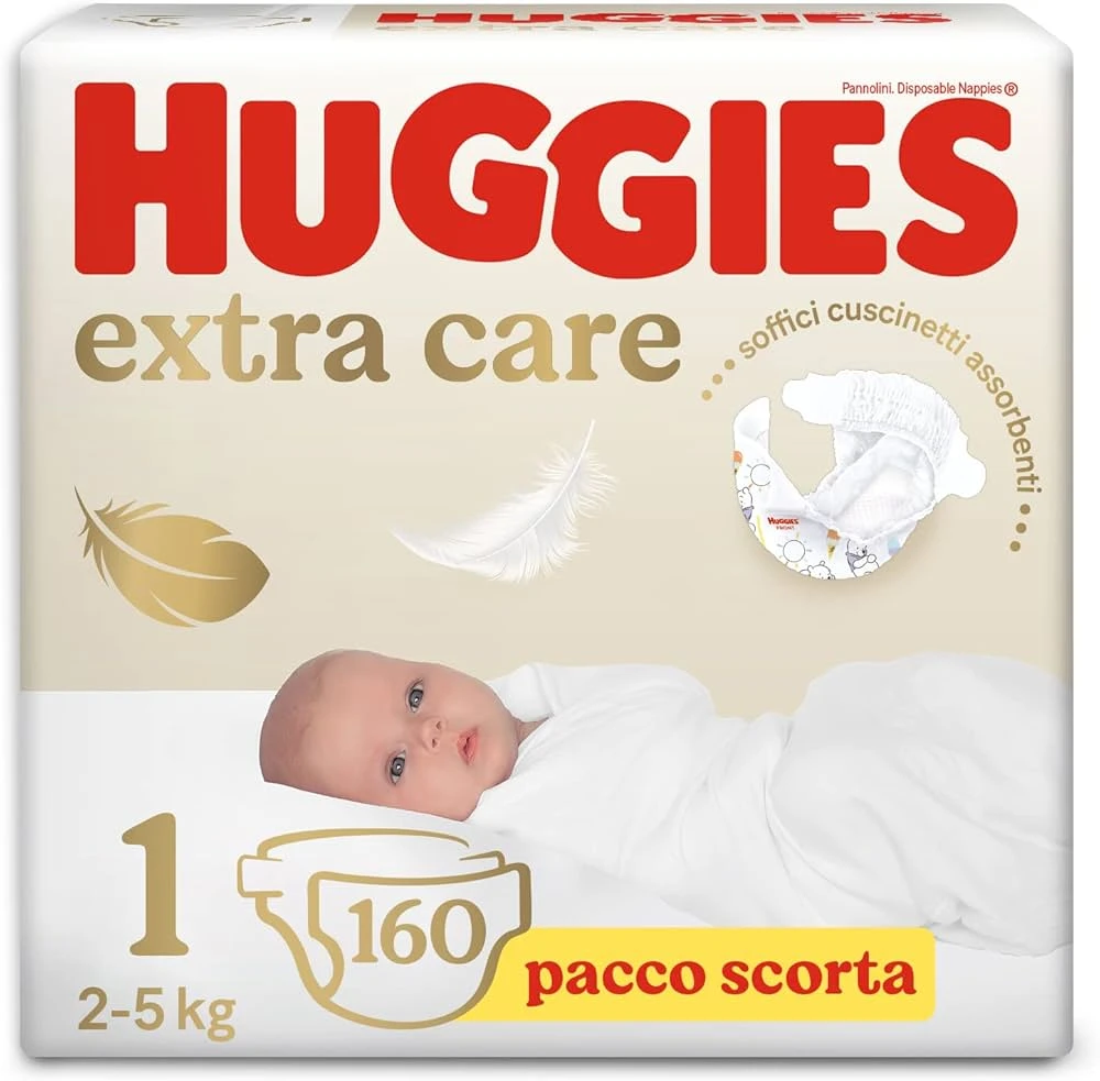 Huggies Gold Nappies/Diapers Jumbo Size 1 - 96 pack