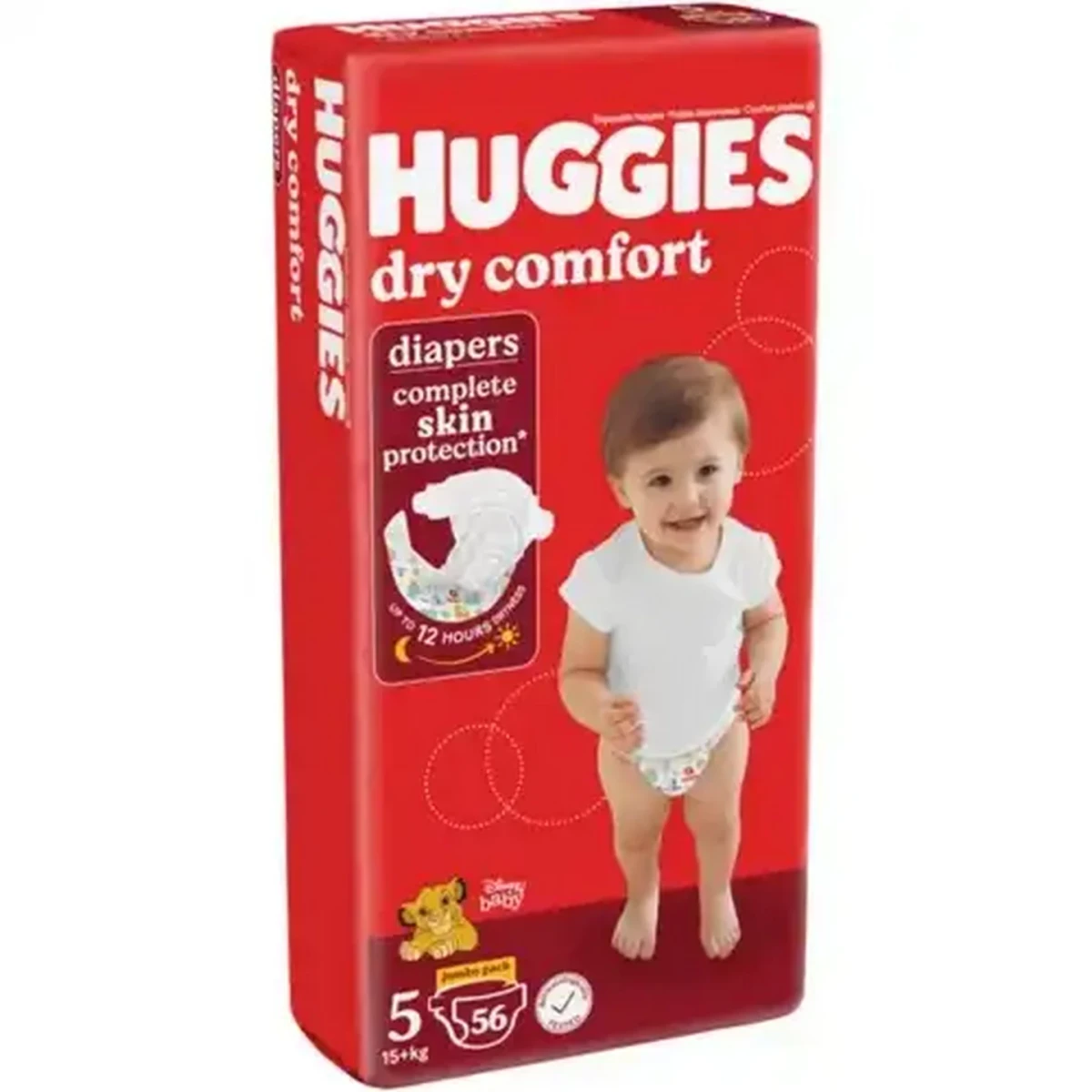 Huggies Dry Comfort Nappies/Diapers Size 5 - 56 Pack