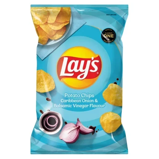 Lay'S Caribbean Onion & Balsamic Vinegar Flavour Potato Chips 105g