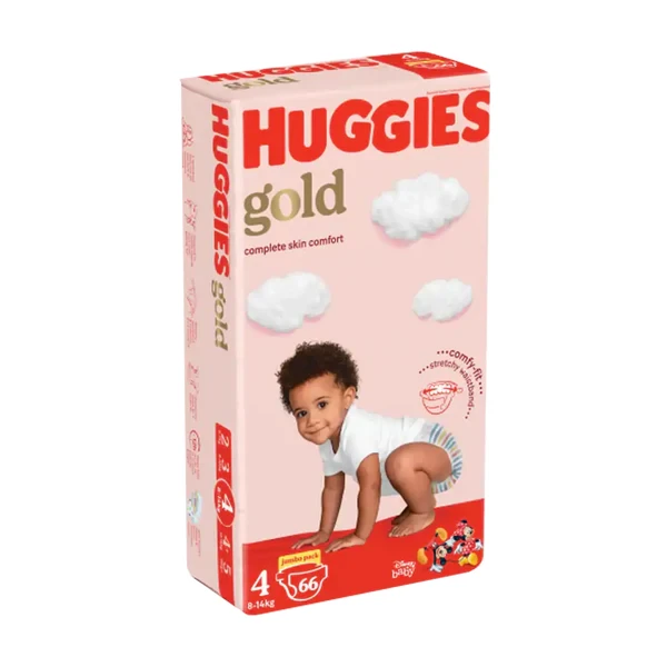 Huggies Dry Comfort Nappies - SIZE 4 - 66 pack