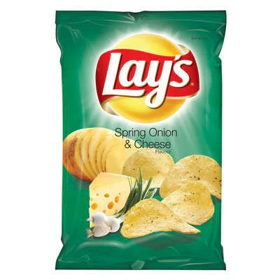 Lay'S Spring Onion & Cheese Flavour Potato Chips 105g
