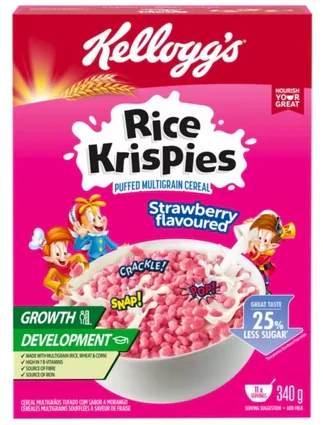 Kellogg'S Rice Krispies Strawberry 340g