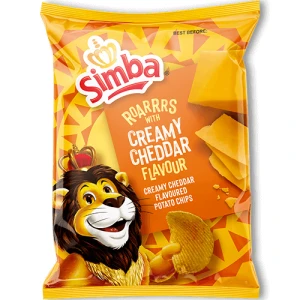 Simba Creamy Cheddar Flavoured Potato Chips 120g