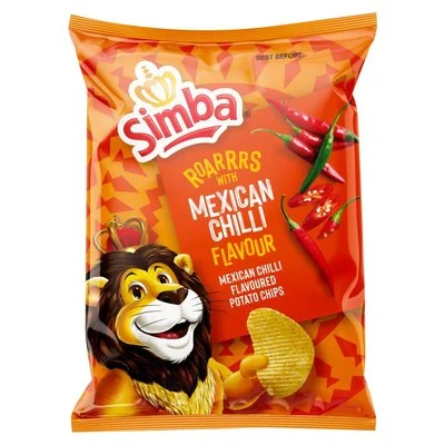 Simba Mexican Chilli Flavoured Potato Chips 120g