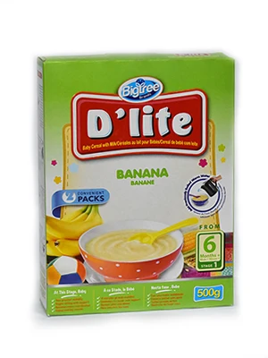 D'Lite Banana Flavour Baby Cereal 500g