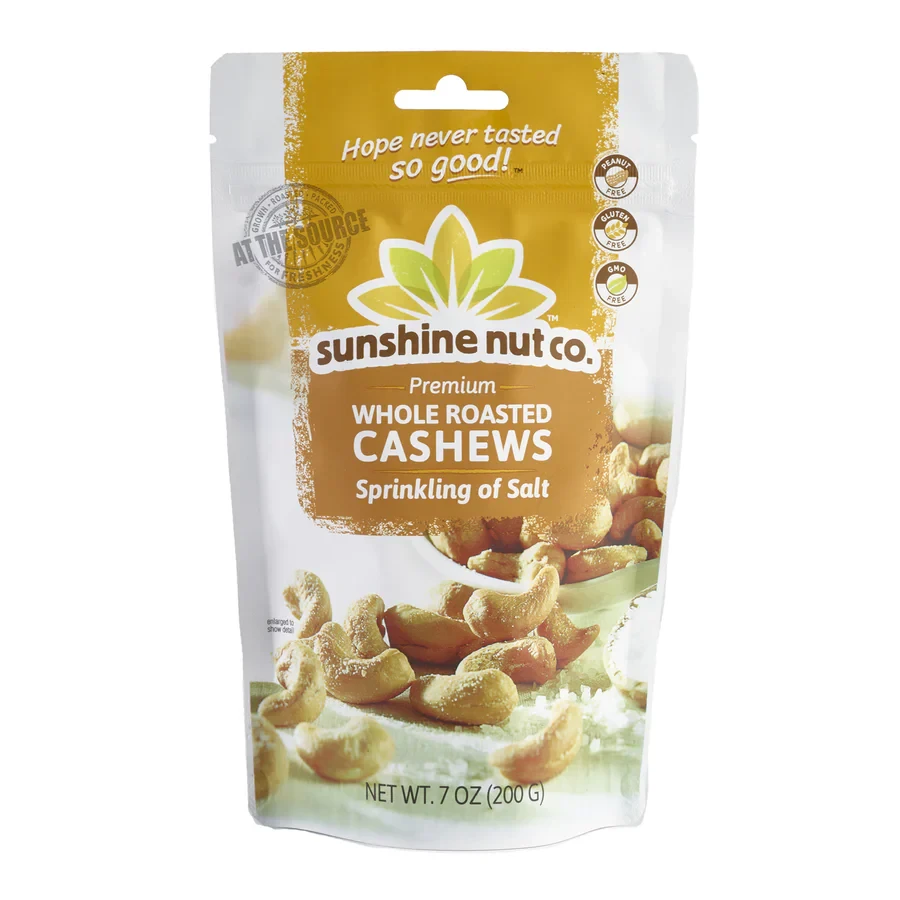 Sunshine Nut Co Cashew Nuts - Salted 200g