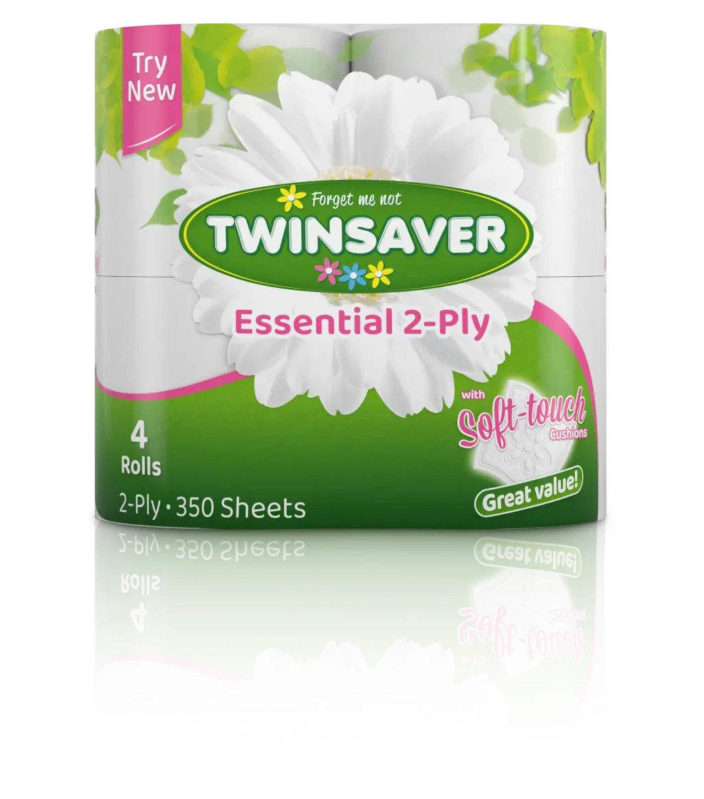 Twinsaver Tissue 2ply x4 Rolls